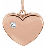 14K Rose 1/6 CT Diamond 22.5x19.5 mm Heart Pendant-85894:103:P-ST-WBC