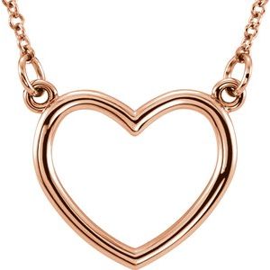 14K Rose 17x15.8 mm Heart 16" Necklace
-85874:102:P-ST-WBC