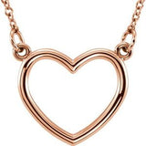 14K Rose 10.8x10 mm Heart 16" Necklace
-85874:1019:P-ST-WBC