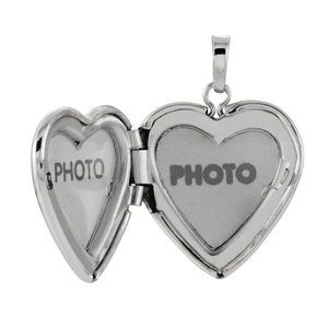 Sterling Silver 22.25x16 mm Heart Shape Locket-21842:241000:P-ST-WBC