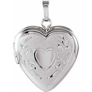 Sterling Silver 22.25x16 mm Heart Shape Locket-21842:241000:P-ST-WBC