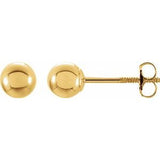 14K Yellow 4 mm Ball Stud Earrings-23932:60010:P-ST-WBC