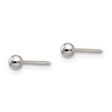 Inverness Stainless Steel Polished 3mm Ball Post Earrings-WBC-14E