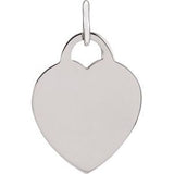 Sterling Silver 26.83x20.51 mm Heart Charm -84847:101:P-ST-WBC
