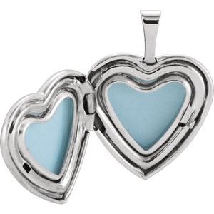 Sterling Silver 15.75 mm Tri-Color Cross & Roses Locket-R41637:60001:P-ST-WBC