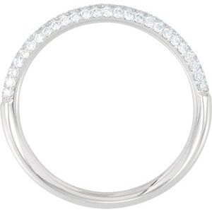 14K White 3/8 CTW Diamond Pav√© Anniversary Band Size 6-68373:119:P-ST-WBC