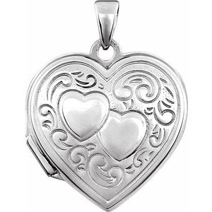 Sterling Silver Double Heart Locket-21954:238963:P-ST-WBC