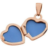 14K Rose Heart Embossed Bow Locket-22778:287176:P-ST-WBC