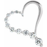 Journey Diamond Heart Pendant-65838:100001:P-ST-WBC