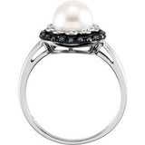Halo-Style Pearl Ring-68085:101:P-ST-WBC