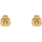 14K Yellow Ladybug Earrings-28602:102:P-ST-WBC