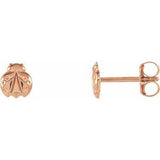 14K Rose Ladybug Earrings-28602:103:P-ST-WBC