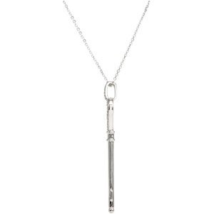 Diamond Heart Key Necklace or Pendant-67745:101:P-ST-WBC