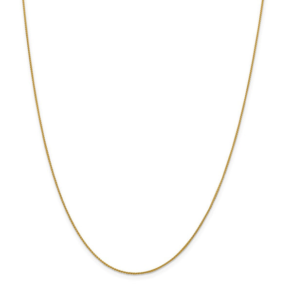 18K Leslie's 1mm D/C Spiga Chain-WBC-18LP13-24