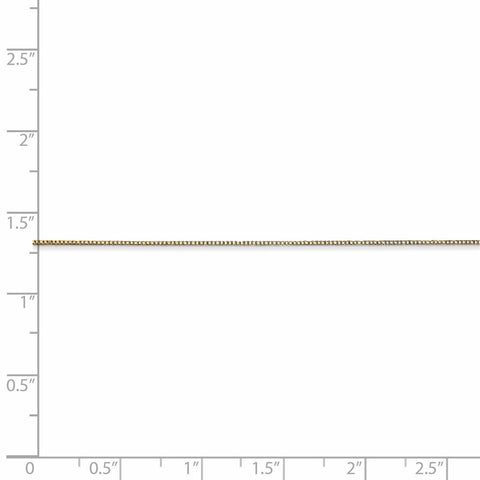 18K Leslie's .5mm Box Chain-WBC-18LP17-20