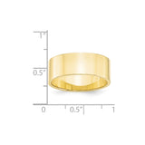 10KY 8mm LTW Flat Band Size 4-1FLL080-4-WBC