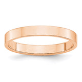 10k Rose Gold 3mm LTW Flat Band Size 4-1RFLL030-4-WBC