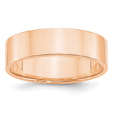 10k Rose Gold 6mm LTW Flat Band Size 4-1RFLL060-4-WBC