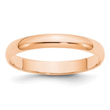 10k Rose Gold 3mm LTW Half Round Band Size 4-1RHRL030-4-WBC