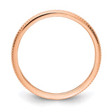 10K Rose Gold 1.2mm Bead Stackable Band-1STK18-120R-4.5-WBC