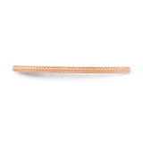 10K Rose Gold 1.2mm Bead Stackable Band-1STK18-120R-4.5-WBC