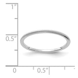 10K White Gold 1.2mm Milgrain Stackable Band-1STK19-120W-4-WBC