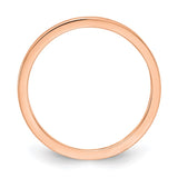 10K Rose Gold 1.2mm Criss-Cross Pattern stackable Band-1STK20-120R-4.5-WBC