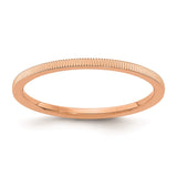 10K Rose Gold 1.2mm Line Pattern Stackable Band-1STK21-120R-4.5-WBC