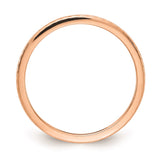 10K Rose Gold 1.2mm Twisted Wire Pattern Stackable Band-1STK22-120R-4.5-WBC