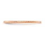 10K Rose Gold 1.2mm Twisted Wire Pattern Stackable Band-1STK22-120R-4.5-WBC