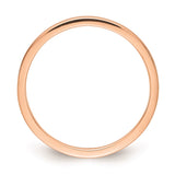 10K Rose Gold 1.2mm Flat Satin Stackable Band-1STK23-120R-4.5-WBC