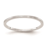 10K White Gold 1.2mm Flat Satin Stackable Band-1STK23-120W-4-WBC