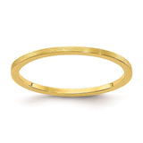 10K Gold 1.2mm Flat Satin Stackable Band-1STK23-120Y-4-WBC