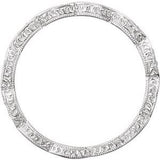 Platinum 1/8 CTW Diamond Anniversary Band Size 5-69817:132:P-ST-WBC