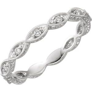 14K White 1/8 CTW Diamond Anniversary Band -69817:139:P-ST-WBC