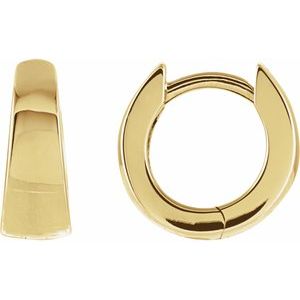 14K Yellow 10.25 mm Hinged Earrings-21644:10025:P-ST-WBC