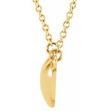 14K Yellow .01 CTW Diamond Heart 16.5" Necklace-86194:6000:P-ST-WBC