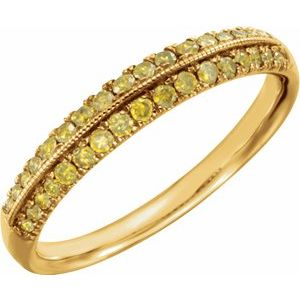 14K Yellow 1/3CTW Yellow Diamond Wedding Band-651717:100:P-ST-WBC