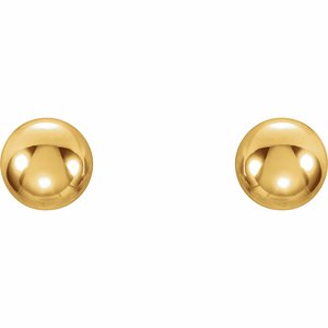 14K Yellow 4 mm Ball Stud Earrings-19124:12434000:P-ST-WBC