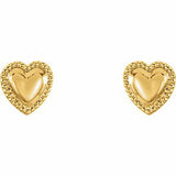 14K Yellow Heart Earrings-19115:12432900:P-ST-WBC