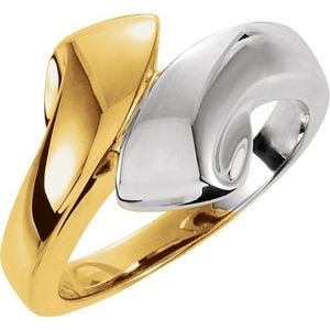 14K Yellow/White Bypass Ring-50276:267310:P-ST-WBC