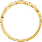 14K Yellow 10.2 mm Heart Pattern Band-5180:6339:P-ST-WBC