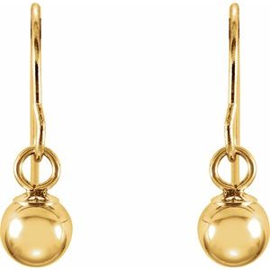 14K Yellow 4 mm Ball Earrings-192028:10050:P-ST-WBC