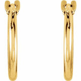 14K Yellow 12.5 mm Hinged Hoop Earrings -19100:12429900:P-ST-WBC