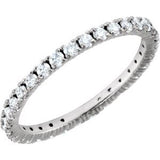 Platinum 5/8 CTW Diamond Eternity Band Size 6-122026:6036:P-ST-WBC