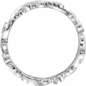 14K White 1/4 CTW Diamond Eternity Band Size 9-69816:6028:P-ST-WBC