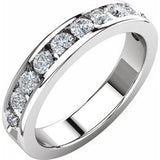 14K White 3/4 CTW Diamond Anniversary Band Size 7      -62858:277757:P-ST-WBC