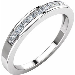 Platinum 1/3 CTW Diamond Anniversary Band Size 5-62178:268701:P-ST-WBC