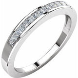 14K White 1/3 CTW Diamond Anniversary Band Size 8-62178:262417:P-ST-WBC