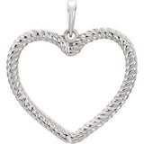 14K Yellow Rope Heart Pendant-86204:101:P-ST-WBC